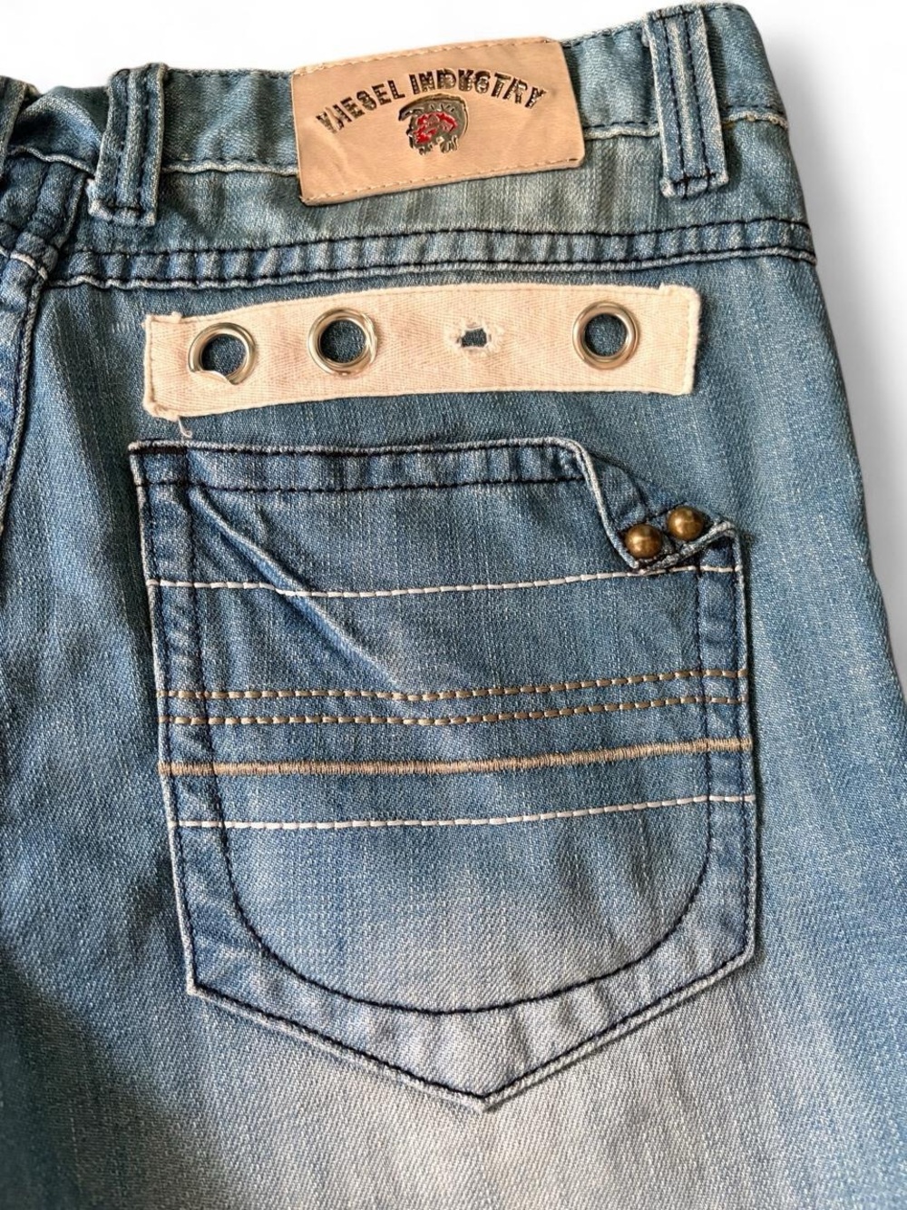 Men's Light Blue Bootcut Jeans - Classic Casual Style - Picture 5 of 10